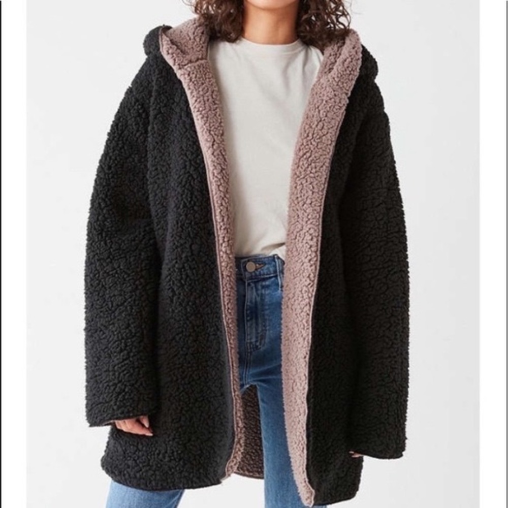 Urban Outfitters reversible Sherpa hoodie